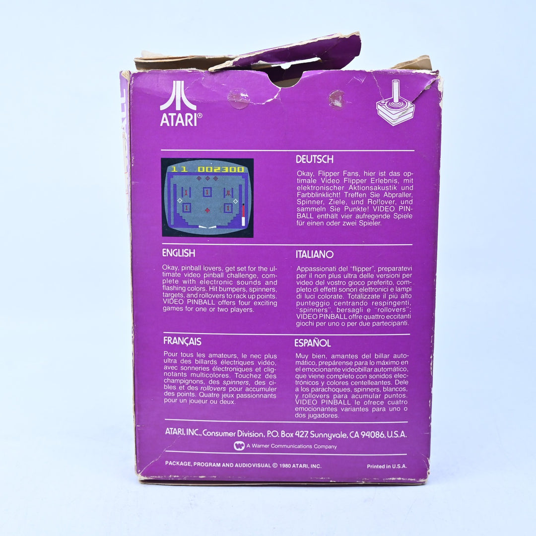 Video Pinball - Atari 2600 Boxed Game - PAL - FREE POST!