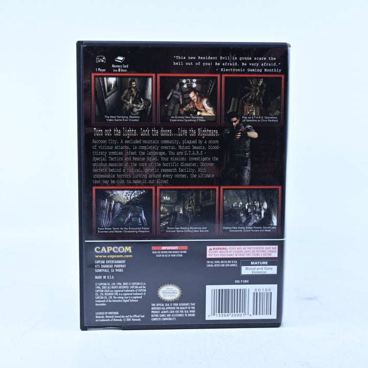 NTSC Resident Evil - Nintendo Gamecube Game - No Manual - NTSC-U/C - FREE POST!