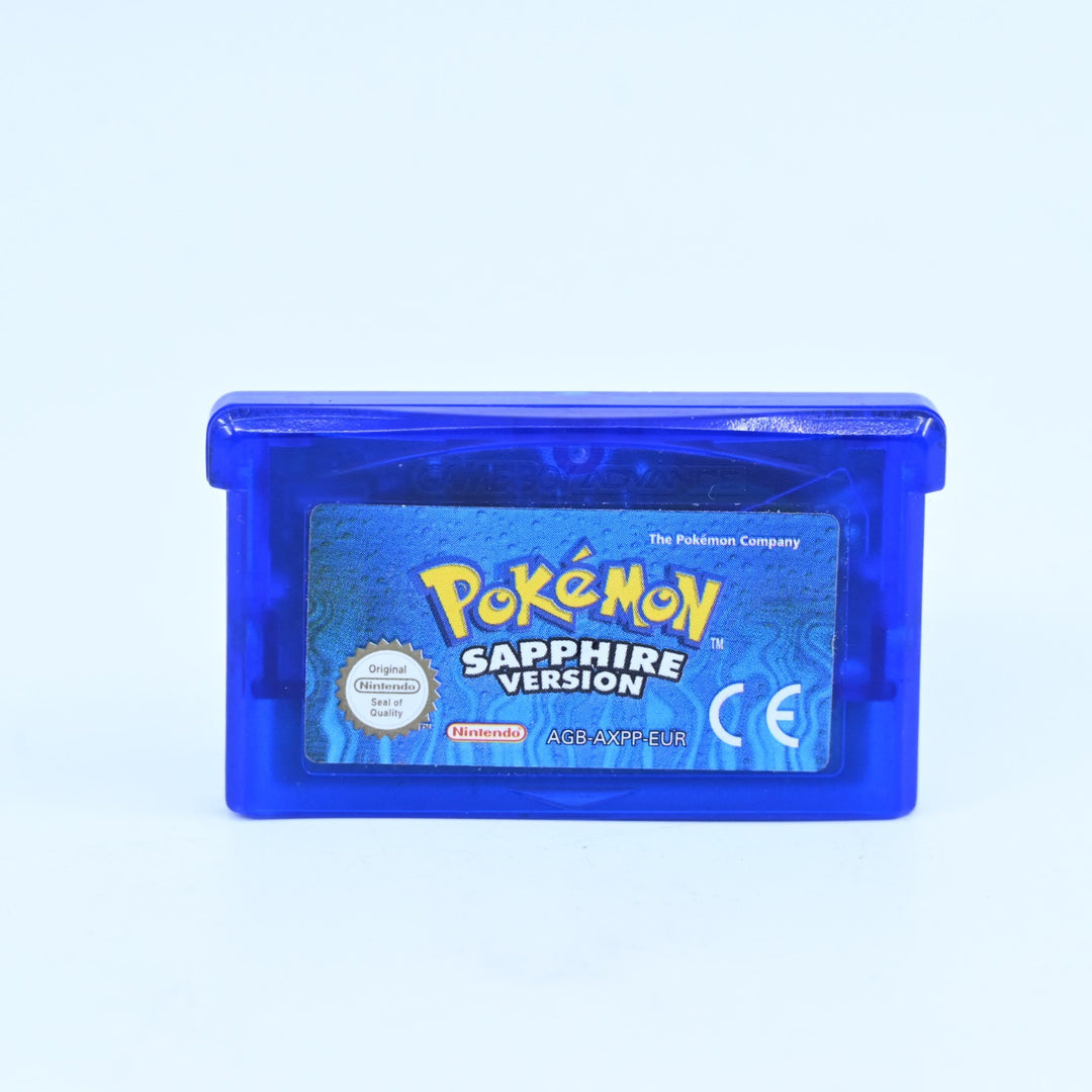 Pokemon Sapphire Version Nintendo Gameboy Advance GBA Boxed Game NEW BATTERY