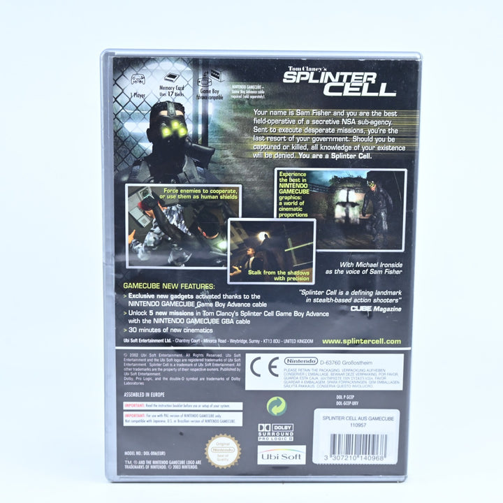 Tom Clancy's Splinter Cell - Nintendo Gamecube Game + Manual - PAL - FREE POST!