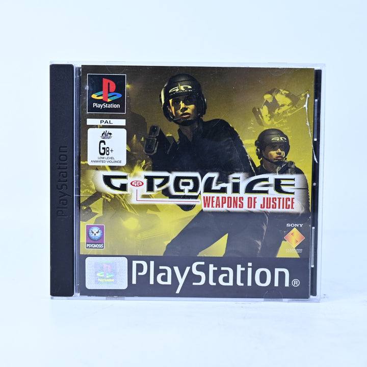 G-Police: Weapons of Justice - PS1 Game + Manual - PAL - MINT DISC!