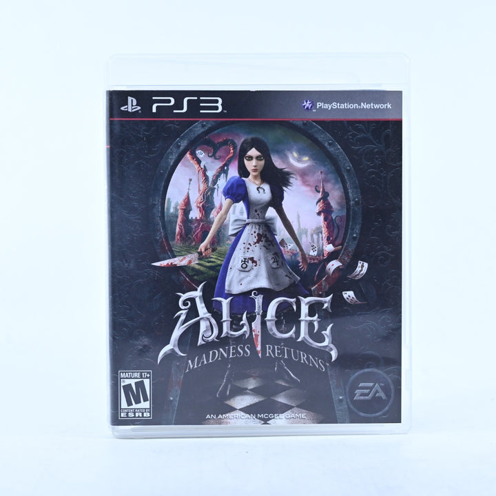 Alice: Madness Returns - Sony Playstation 3 / PS3 Game + Manual - MINT DISC!