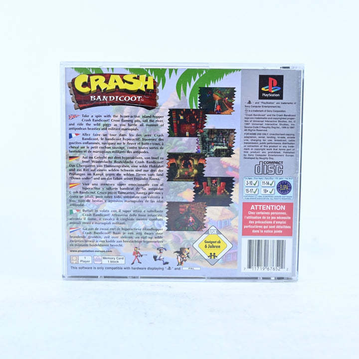Crash Bandicoot - Sony Playstation 1 / PS1 Game - No Manual - PAL - MINT DISC!