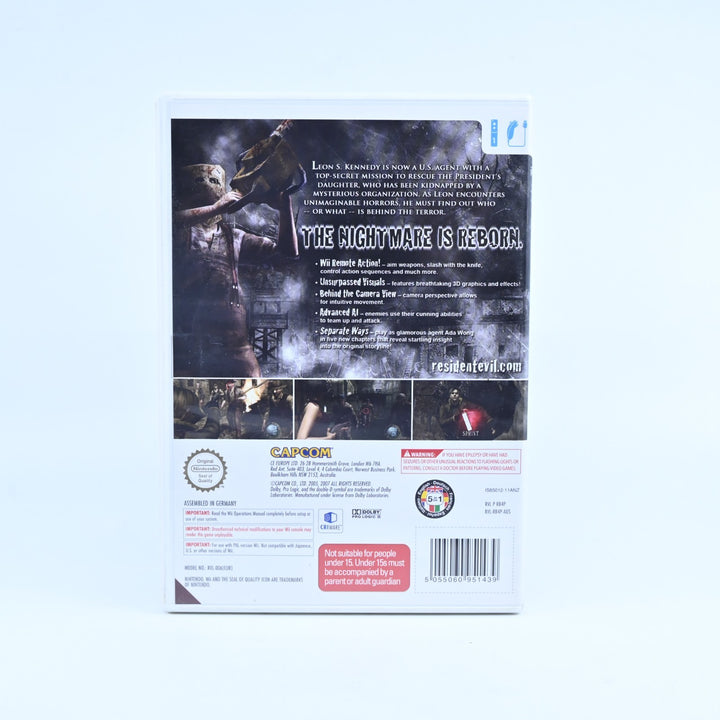 Resident Evil 4 - Nintendo Wii Game + Manual - PAL - MINT DISC!