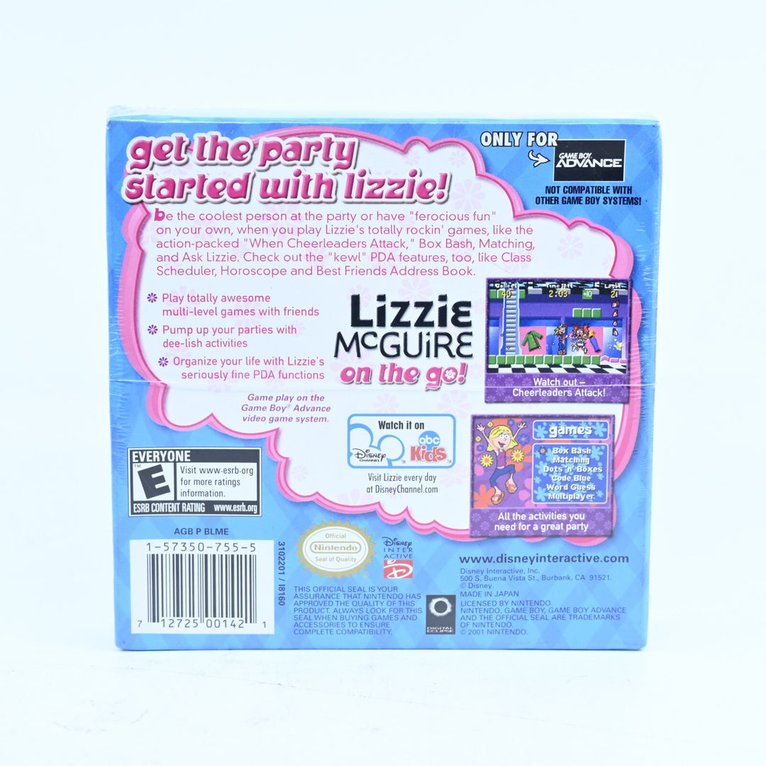 SEALED! Lizzie McGuire On The Go - GBA Boxed Game - Region Free