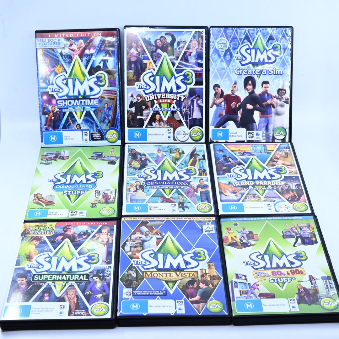 The Sims 3 + Expansion Packs - PC Game - FREE POST!