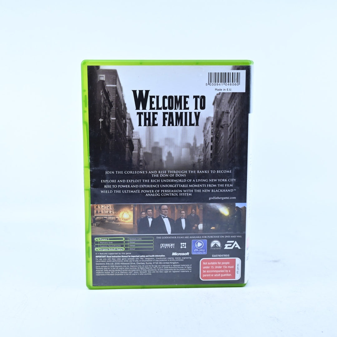 The Godfather - Original Xbox Game + Manual - PAL - MINT DISC!