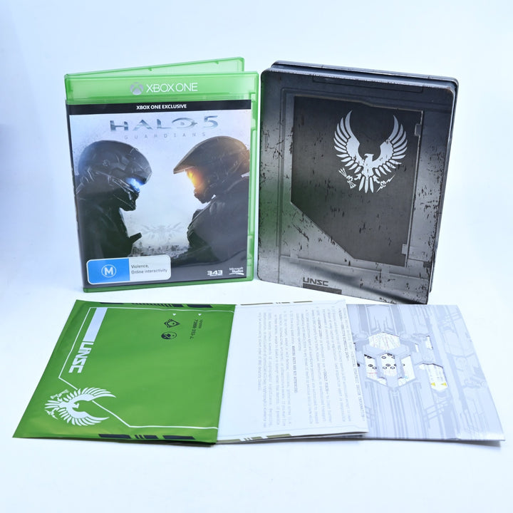 Halo 5: Guardians Limited Edition Steelbook + Metal Earth Kit - Xbox One Game