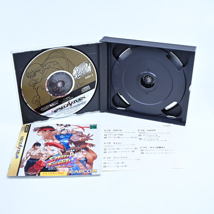 Street Fighter Collection - Sega Saturn Game + Manual - NTSC-J - MINT DISC!