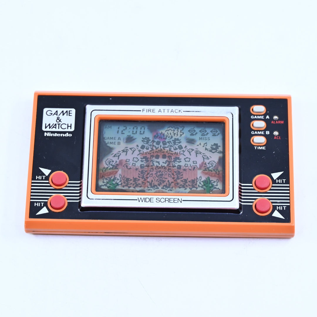 Fire Attack - ID-29 - No Battery Cover - Nintendo Game & Watch Console