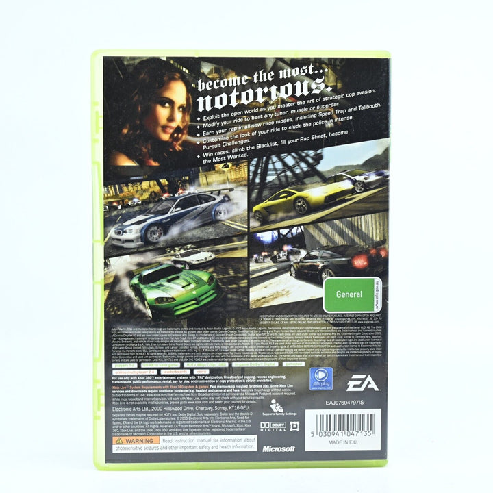 Need for Speed Most Wanted - Xbox 360 Game - PAL - MINT DISC!