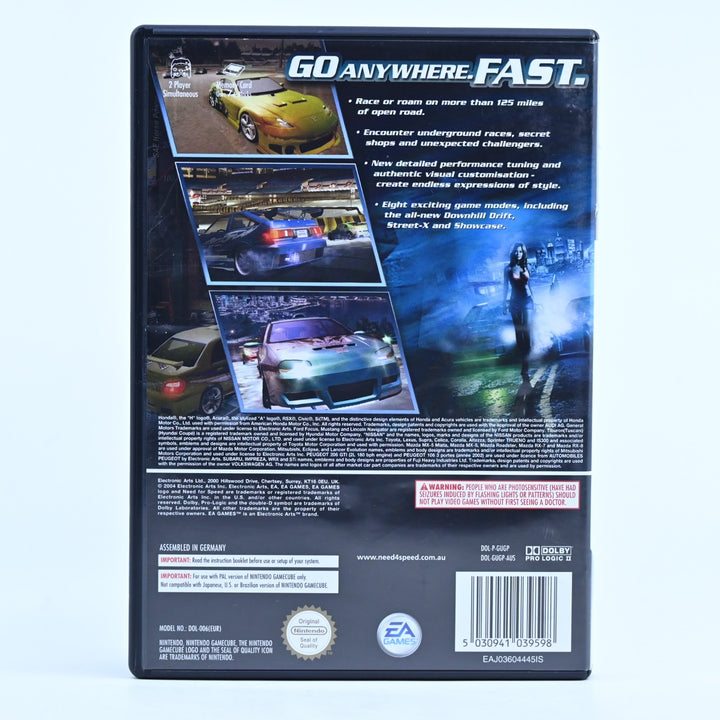 Need for Speed Underground 2 - Nintendo Gamecube Game + Manual - PAL
