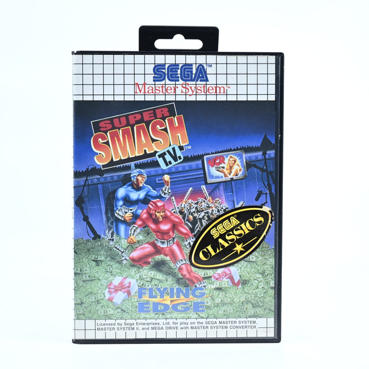 Super Smash T.V. - Sega Master System Game + Manual - PAL - FREE POST!