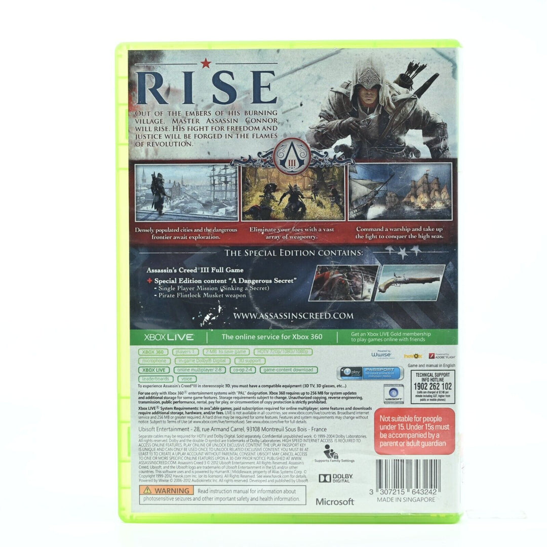 Assassin's Creed III - Xbox 360 Game - PAL - FREE POST!