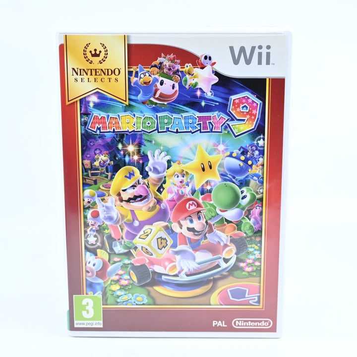 Mario Party 9 - Nintendo Wii Game + Manual - PAL - MINT DISC!