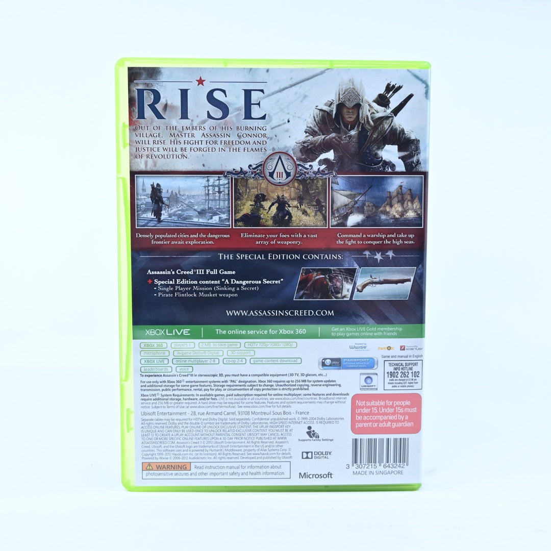 Assassin's Creed III: Join or Die Edition - Xbox 360 Game + Manual - No Sleeve