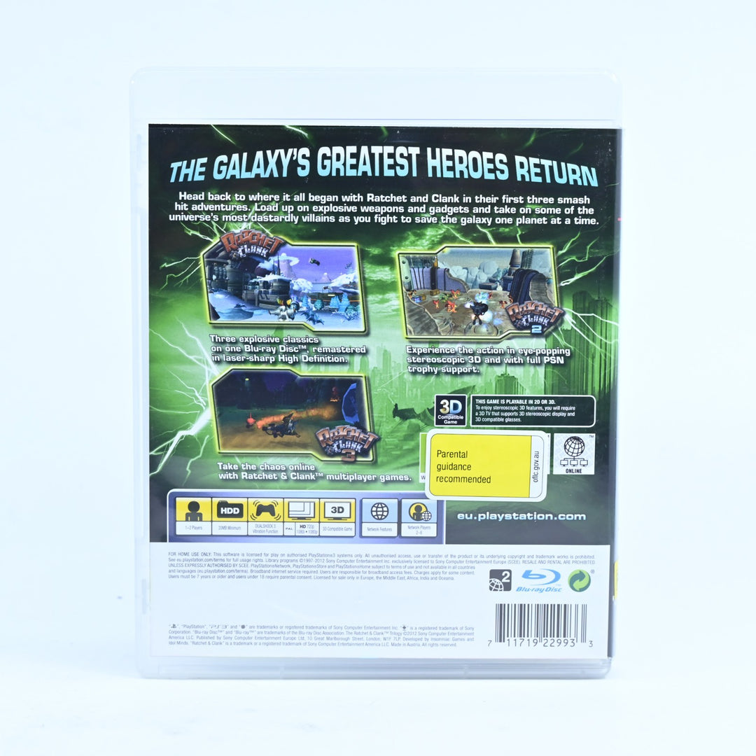 The Ratchet & Clank Trilogy - Sony Playstation 3 / PS3 Game + Manual
