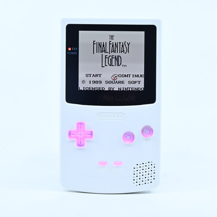 White IPS + USB-C + Light up buttons Nintendo Gameboy Color Console/ GBC Console