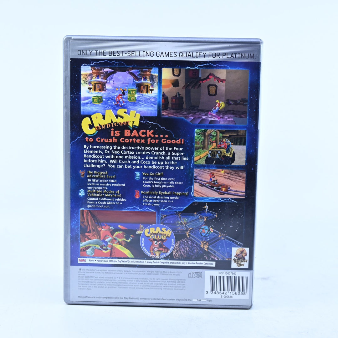 Crash Bandicoot: The Wrath of Cortex - PS2 Game + Manual - PAL