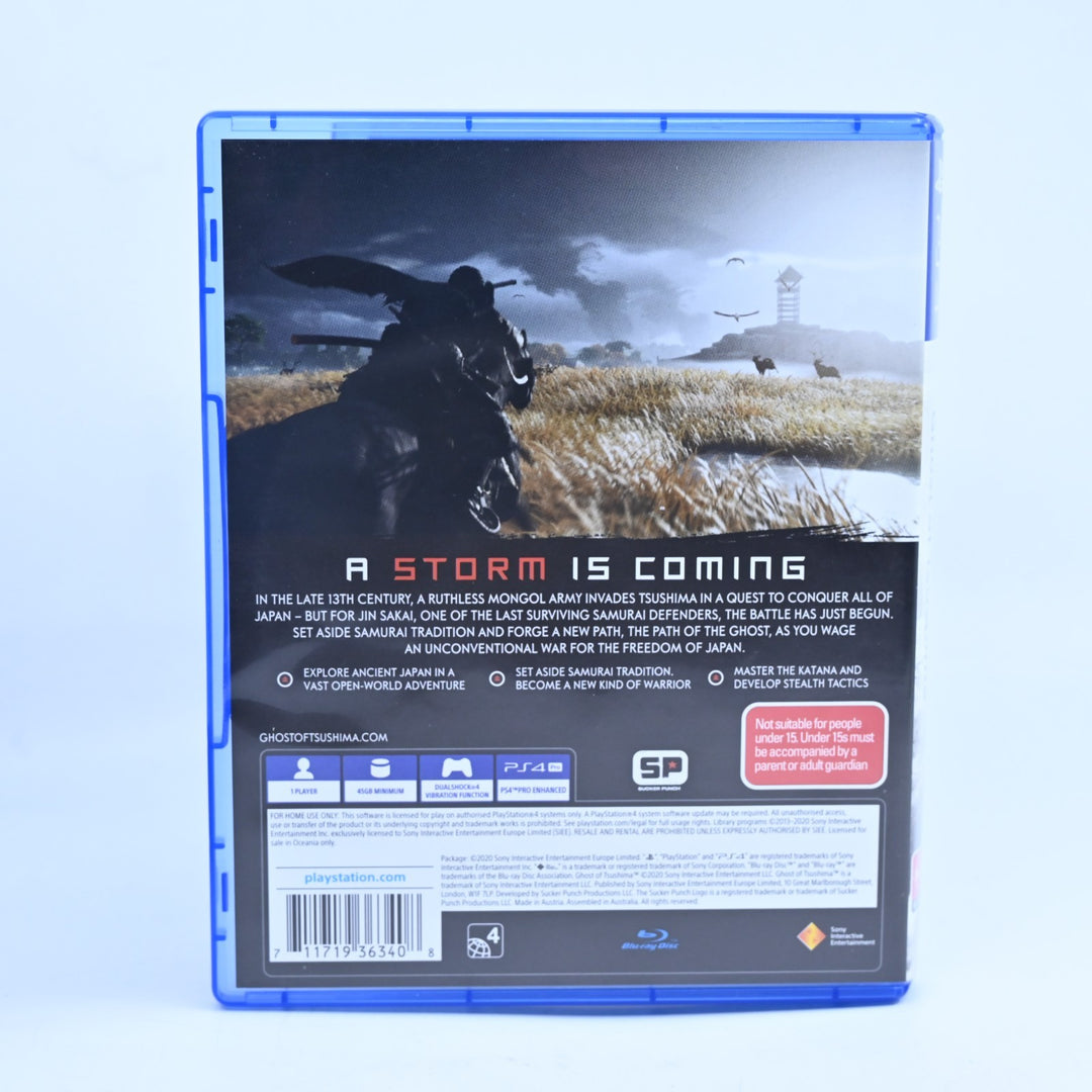 Ghost of Tsushima - Sony Playstation 4 / PS4 Game - MINT DISC!