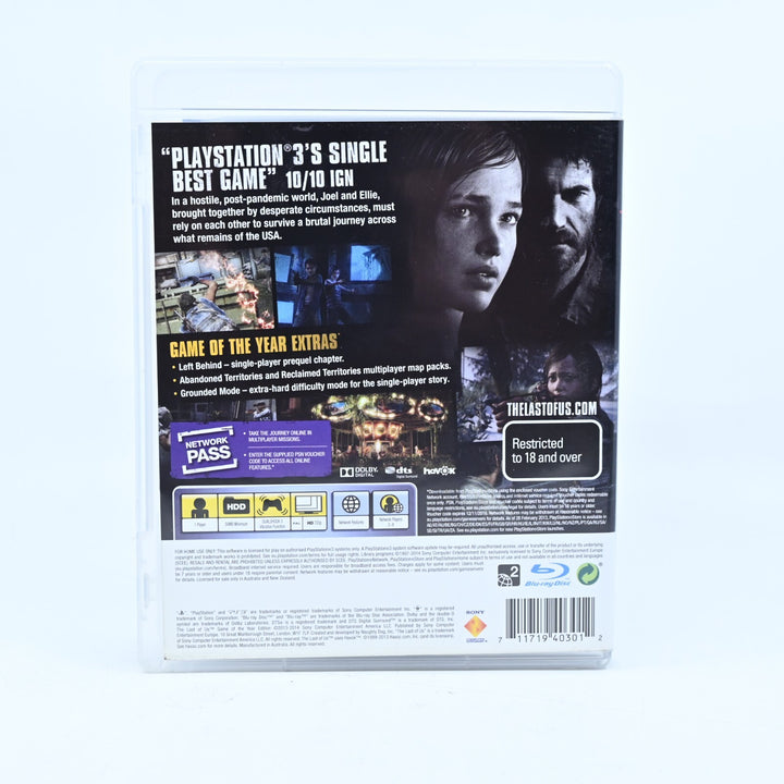The Last of Us: Game of the Year Edition GotY - PS3 Game + Manual