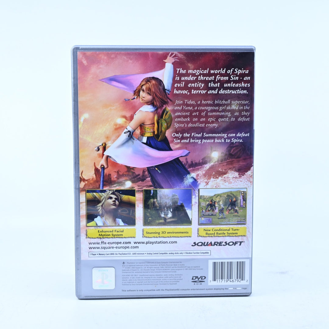 Final Fantasy X - Sony Playstation 2 / PS2 Game + Manual - PAL - MINT DISC!