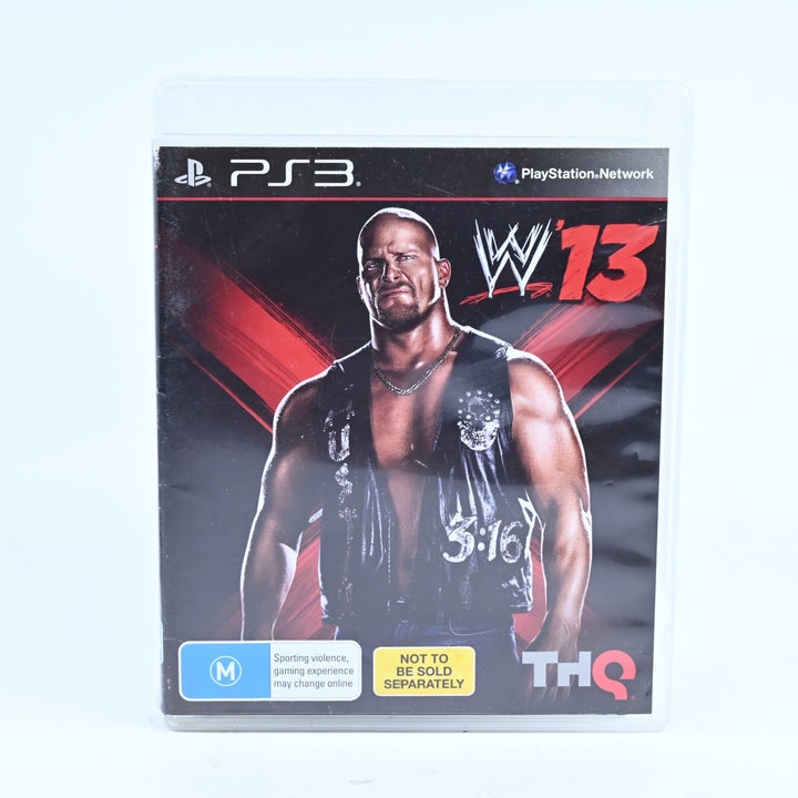 WWE '13: Austin 3:16 Edition - Sony Playstation 3 / PS3 Game + Manual
