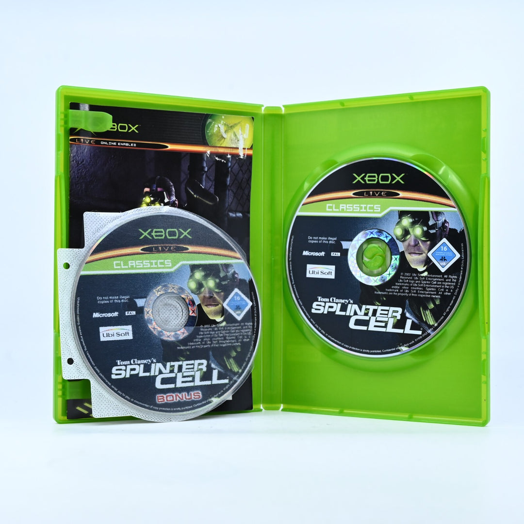 Tom Clancy's Splinter Cell - Original Xbox Game + Manual + Bonus Disc - PAL