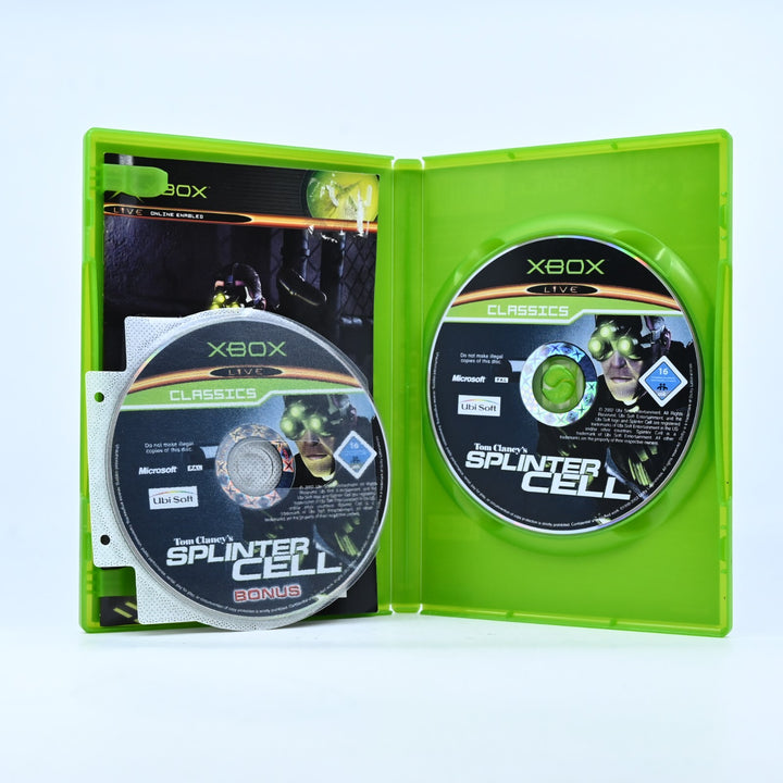 Tom Clancy's Splinter Cell - Original Xbox Game + Manual + Bonus Disc - PAL