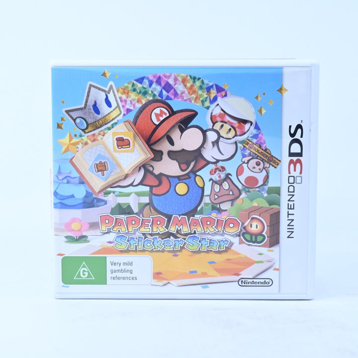 Paper Mario Sticker Star - Nintendo 3DS Game - PAL + Manual - FREE POST!