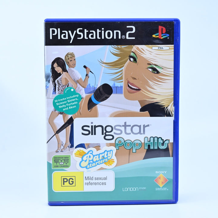 SingStar Pop Hits - Sony Playstation 2 / PS2 Game + Manual