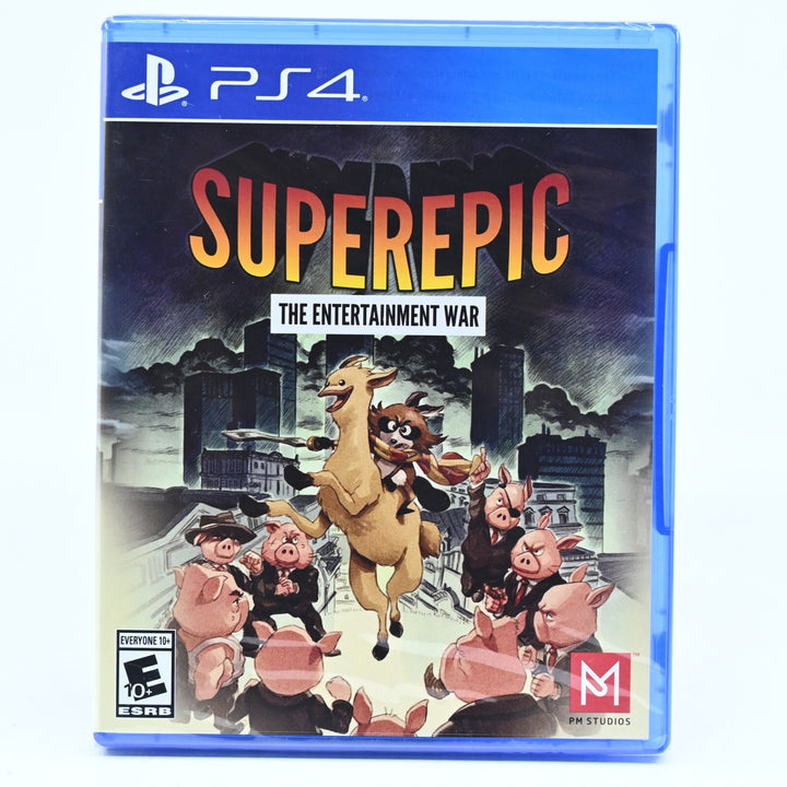 SEALED! SuperEpic The Entertainment War - Sony Playstation 4 / PS4 Game