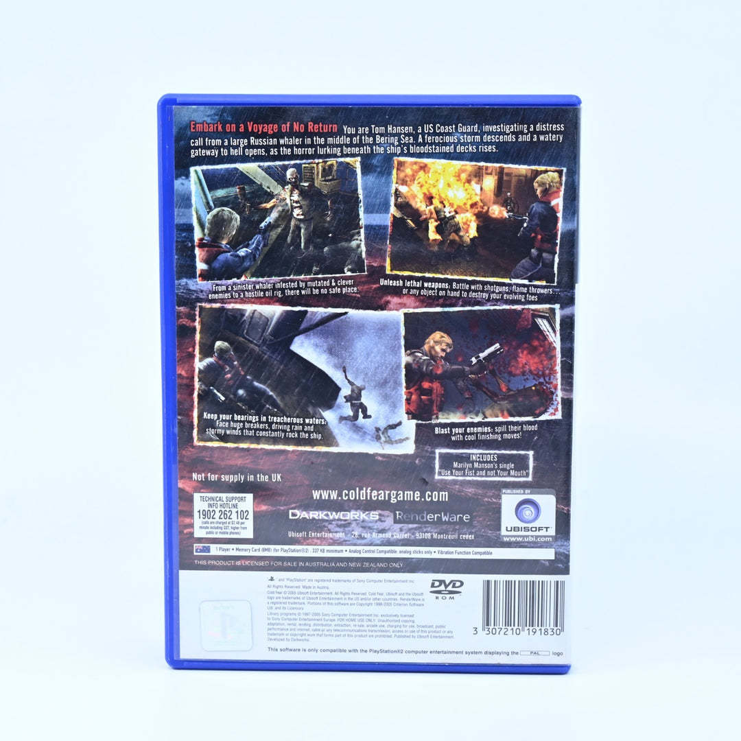 Cold Fear - Sony Playstation 2 / PS2 Game + Manual - PAL - MINT DISC!