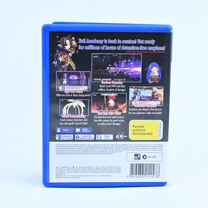 Disgaea 3: Absence of Detention - Sony PS Vita Game - FREE POST!