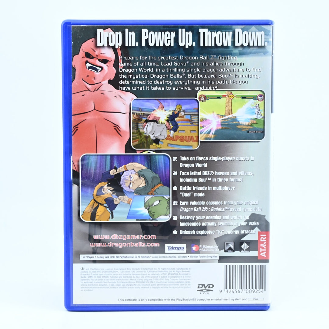 Dragonball Z: Budokai 2 - Sony Playstation 2 / PS2 Game + Manual - MINT DISC!