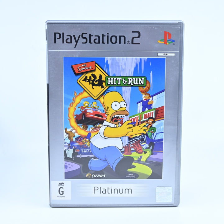 The Simpsons Hit & Run - Sony Playstation 2 / PS2 Game + Manual - PAL