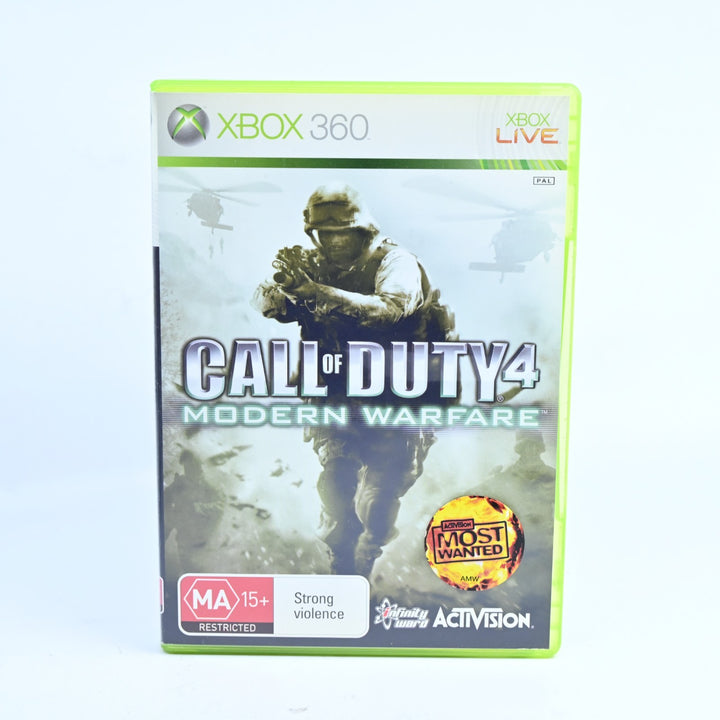Call of Duty 4: Modern Warfare - Xbox 360 Game + Manual - PAL - MINT DISC!