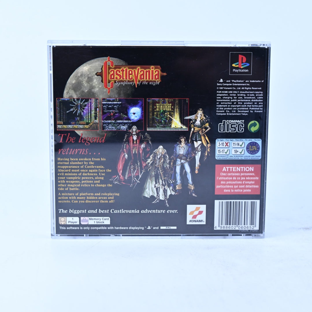 Castlevania: Symphony of the Night - PS1 Game + Manual - PAL - MINT DISC!