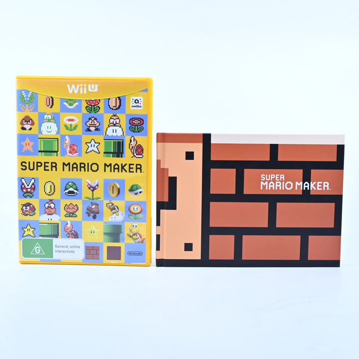 Super Mario Maker - Nintendo Wii U Game + Artbook - PAL - FREE POST!