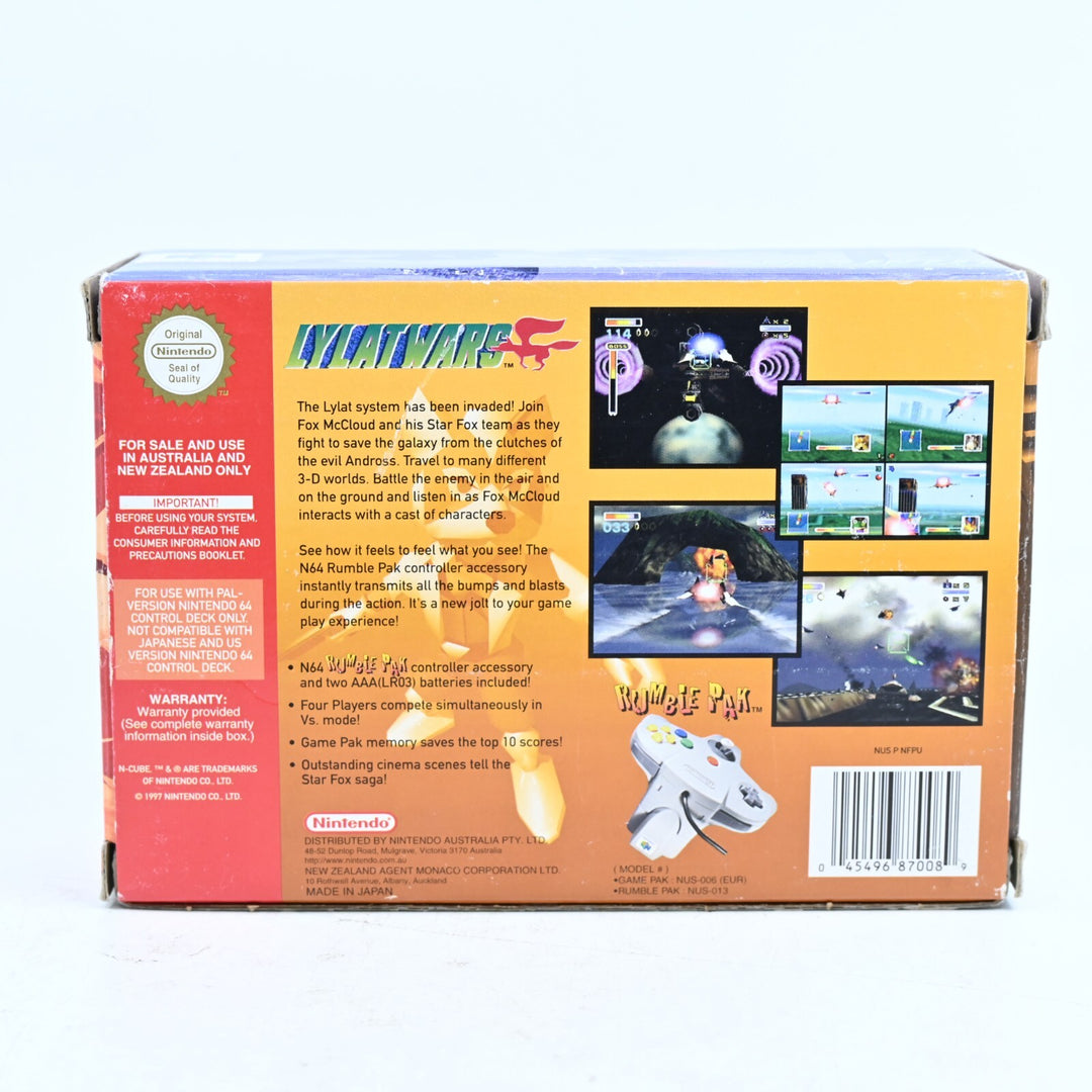 Lylat Wars - N64 / Nintendo 64 Boxed Game + Rumble Pak - PAL - FREE POST!