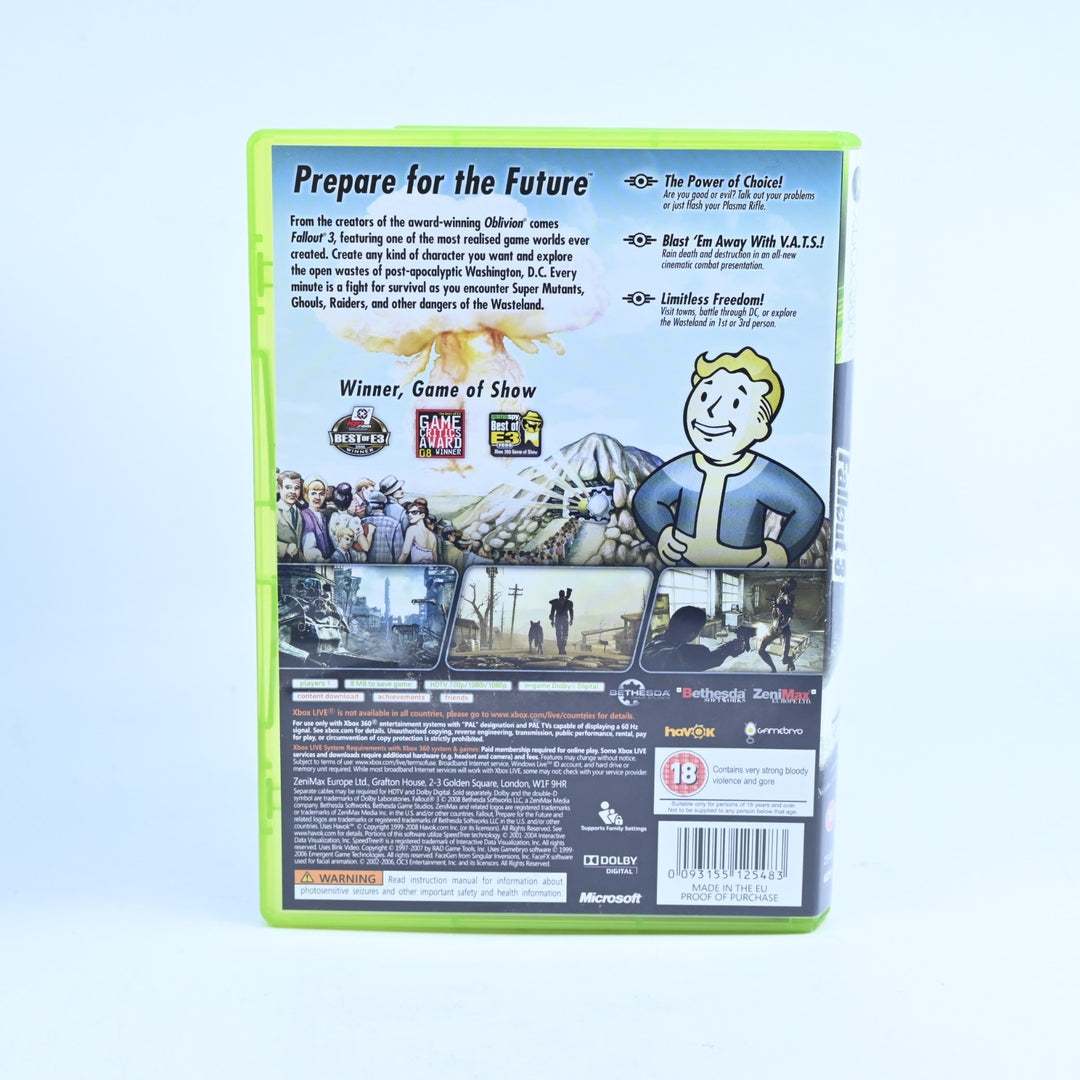 Fallout 3 - Collector's Edition - Xbox 360 Game + Manual - PAL - MINT DISC!