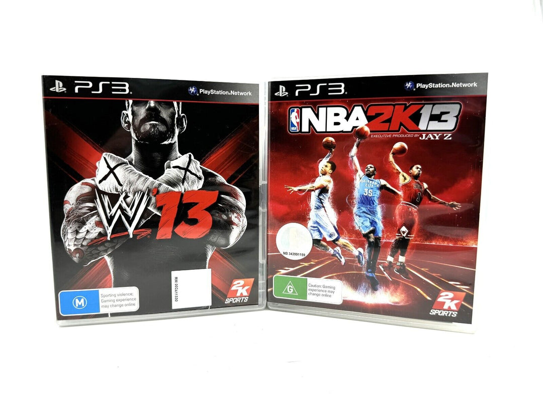 WWE'13 / NBA 2K13 - Sony Playstation 3 / PS3 Game - FREE POST!