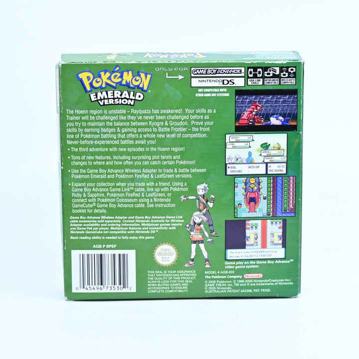 Pokemon Emerald Version - Nintendo Gameboy Advance / GBA Boxed Game - PAL