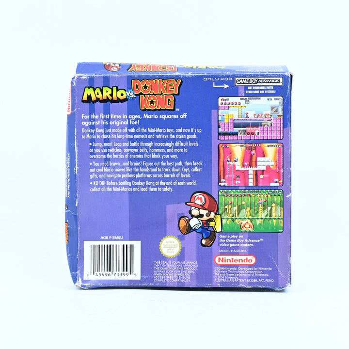 Mario Vs. Donkey Kong - Nintendo Gameboy Advance / GBA Boxed Game - PAL