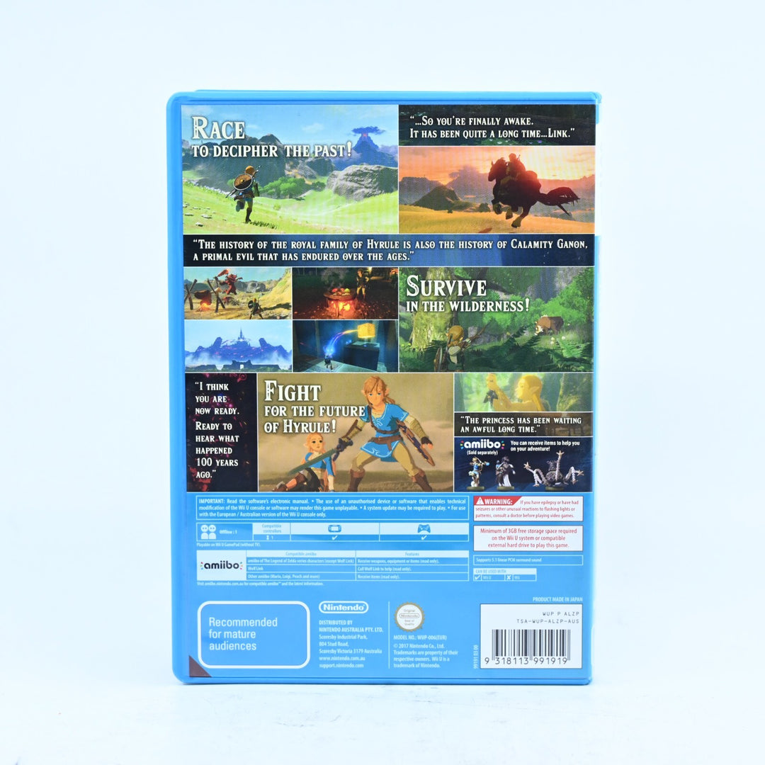 The Legend of Zelda: Breath of the Wild - Nintendo Wii U Game - PAL - FREE POST!