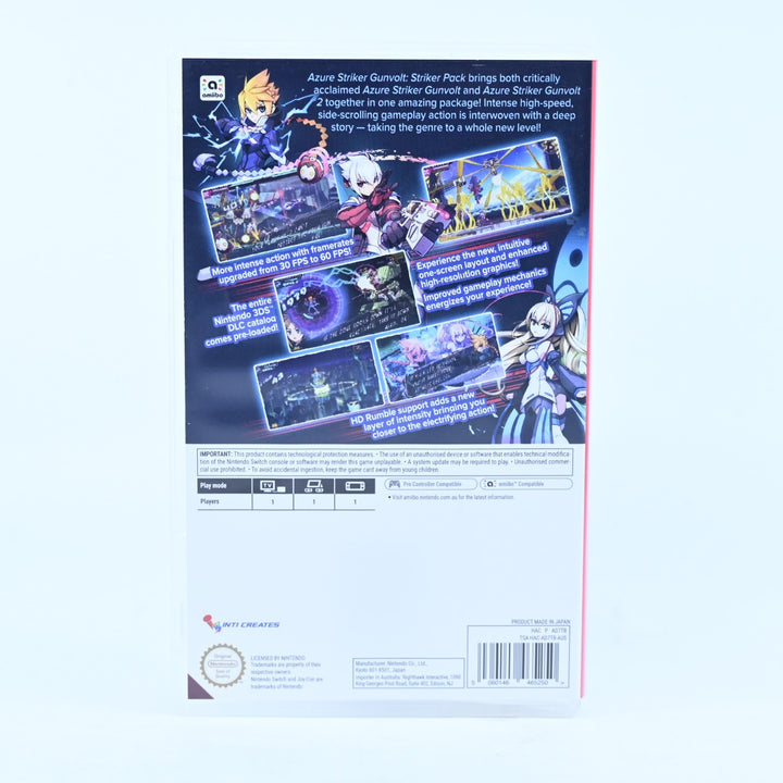 Azure Striker Gunvolt: Striker Pack- Nintendo Switch Game - FREE POST!