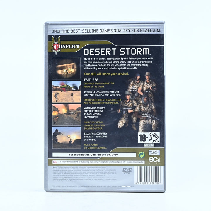 Conflict: Desert Storm - Sony Playstation 2 / PS2 Game + Manual - PAL  MINT DISC