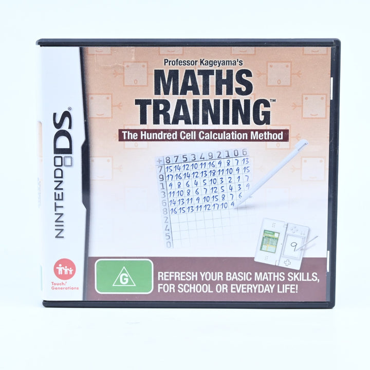 Professor Kageyama's Maths Training - Nintendo DS Game - PAL + Manual