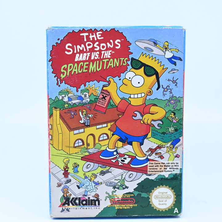 The Simpsons Bart Vs The Space Mutants - NES Boxed Game - PAL - FREE POST!