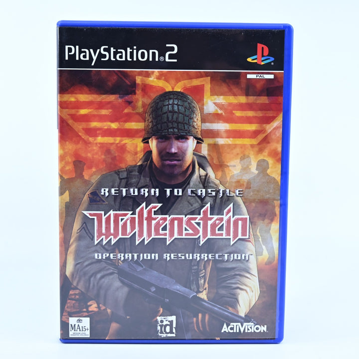 Return to Castle Wolfenstein: Operation Resurrection - PS2 Game + Manual - PAL